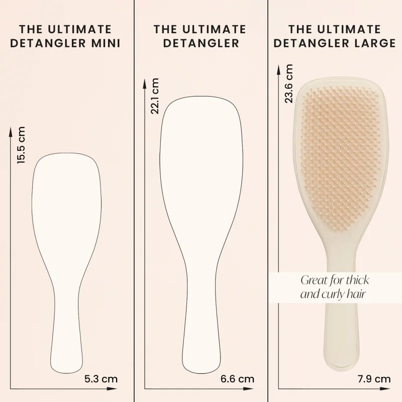 Tangle Teezer Large Ultimate Detangler Vanilla velký plochý kartáč na mokré vlasy Vanilla 1 ks