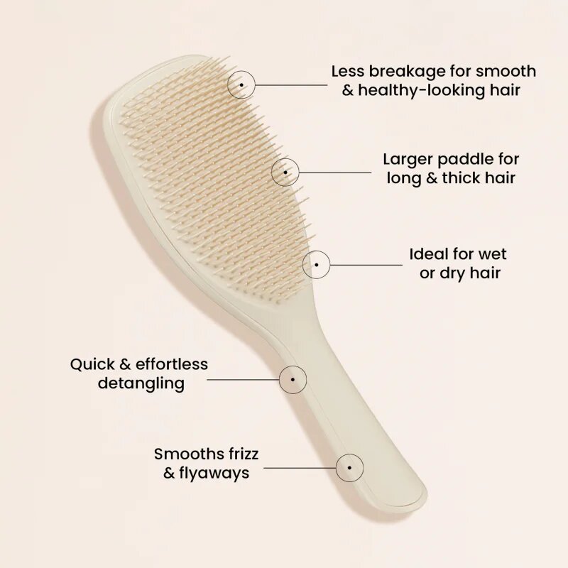 Tangle Teezer Large Ultimate Detangler Vanilla velký plochý kartáč na mokré vlasy Vanilla 1 ks