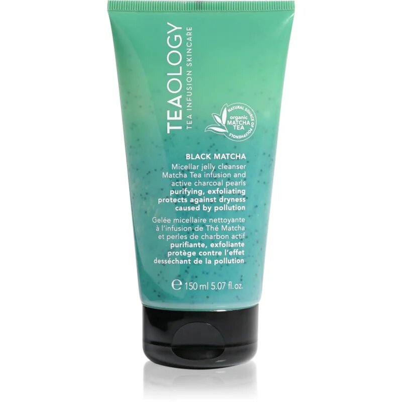 Teaology Cleansing Black Matcha Micellar Jelly Cleanser čisticí micelární emulze s peelingovým efektem 150 ml