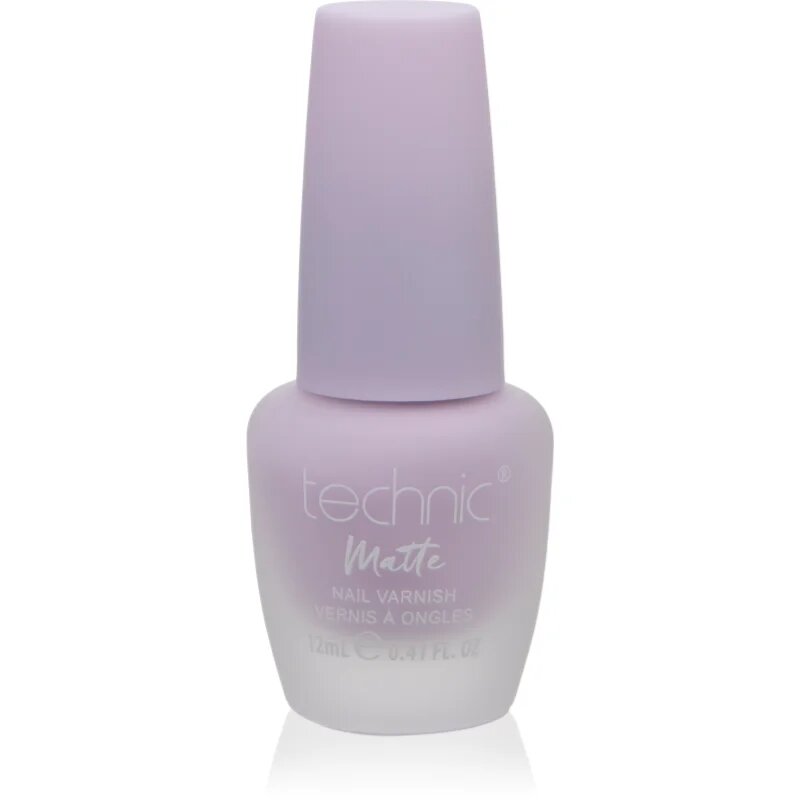 Technic Cosmetics Matte Nail Varnish dlouhotrvající lak na nehty s matným efektem odstín Lavender 12 ml