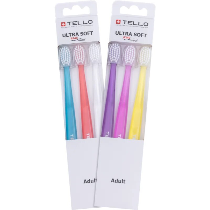 TELLO 6240 Ultra Soft 3pack zubní kartáček 3 ks
