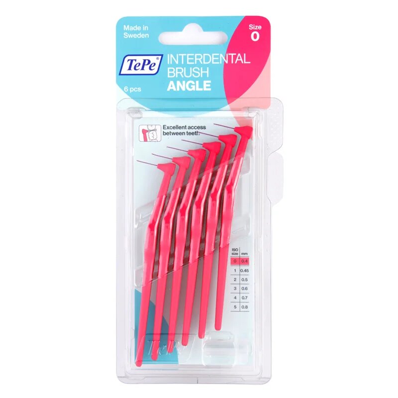 TePe Angle Size 0 mezizubní kartáčky 04 mm 6 ks