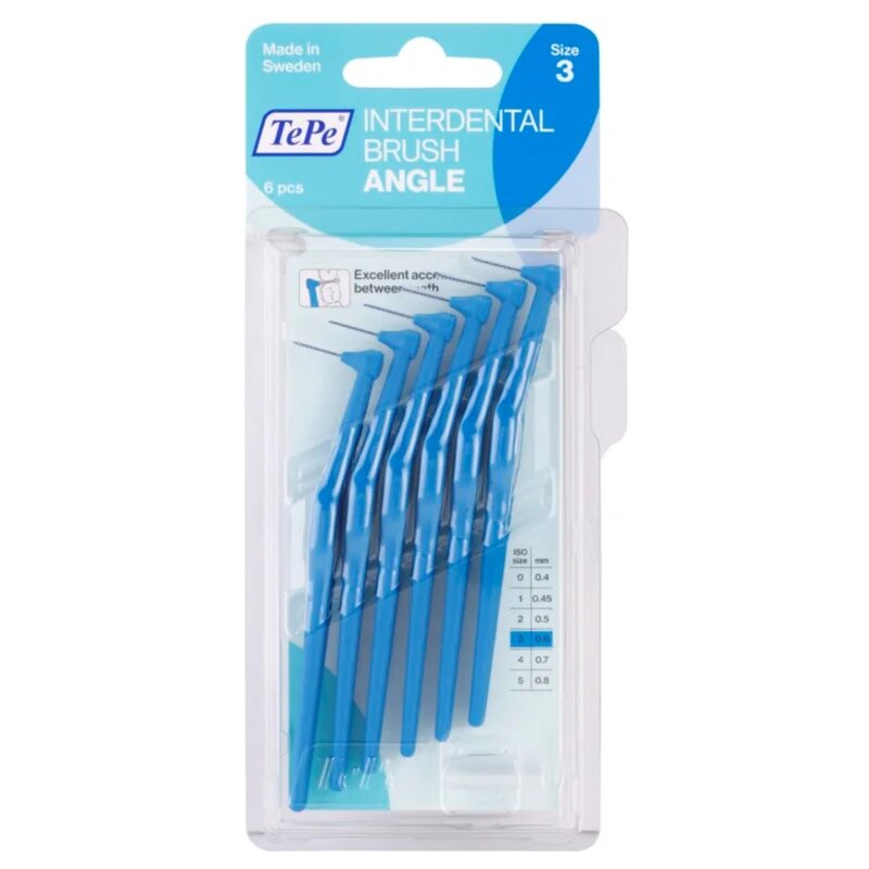 TePe Angle Size 3 mezizubní kartáčky 06 mm 6 ks