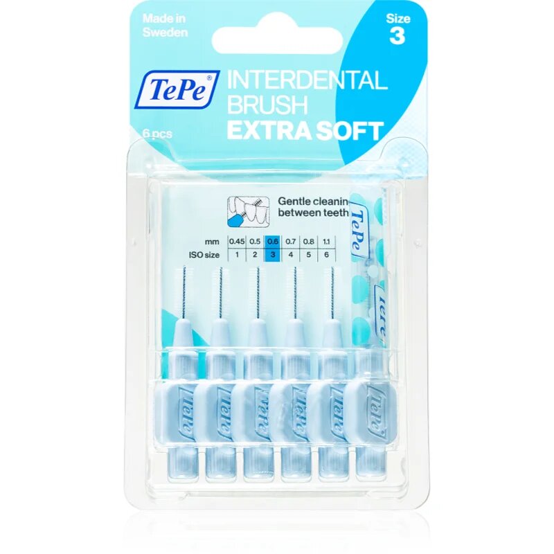 TePe Interdental Brush Extra Soft mezizubní kartáčky 06 mm 6 ks