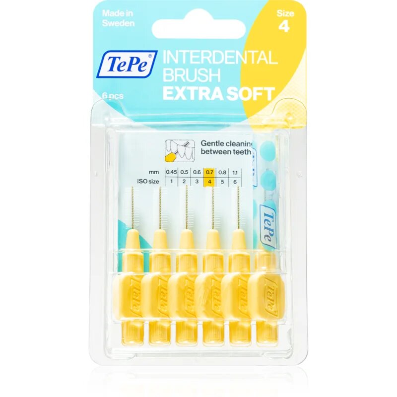 TePe Interdental Brush Extra Soft mezizubní kartáčky 07 mm 6 ks