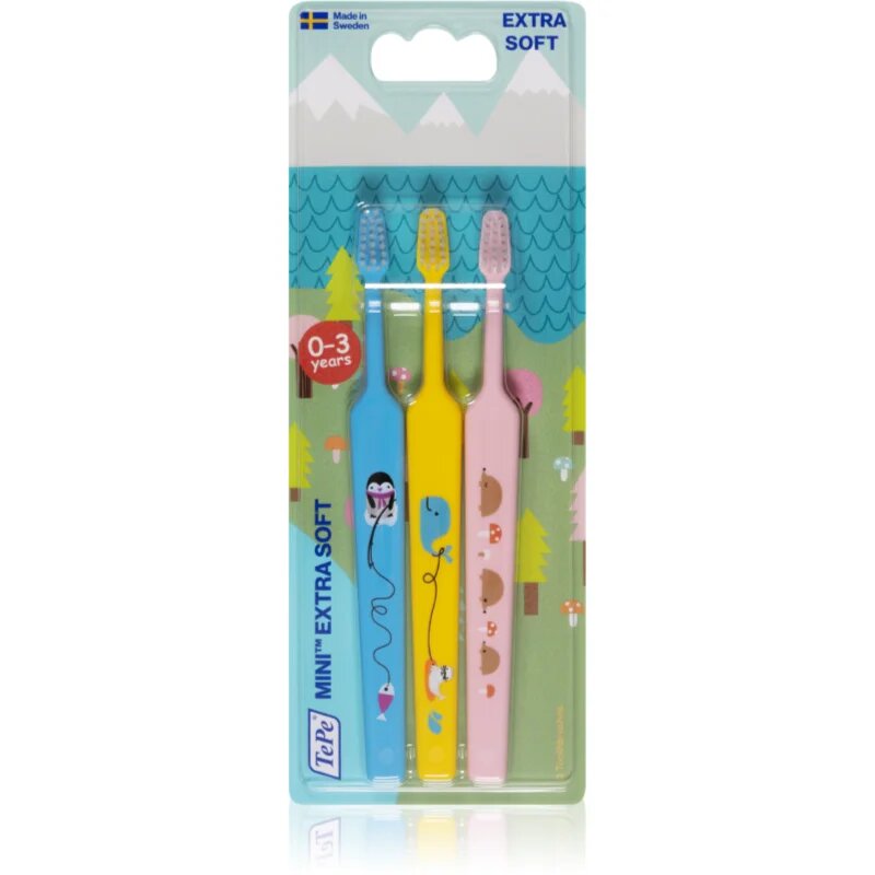 TePe X-Soft 0-6y zubní kartáčky 3 ks