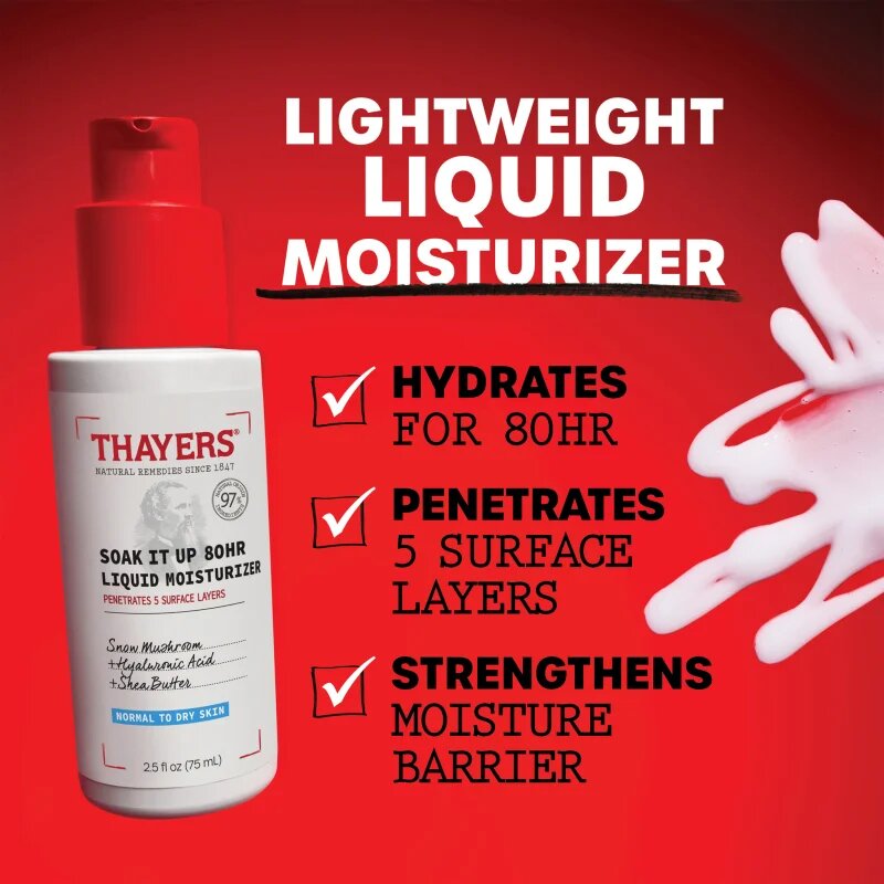 Thayers Soak Your Skin hydratační krém pro normální až dehydratovanou pleť 75 ml
