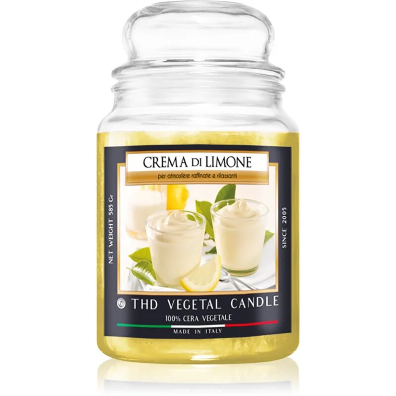THD Italian Luxury Crema Di Limone vonná svíčka 600 g