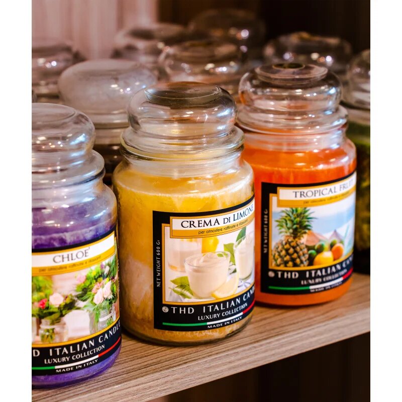 THD Italian Luxury Crema Di Limone vonná svíčka 600 g