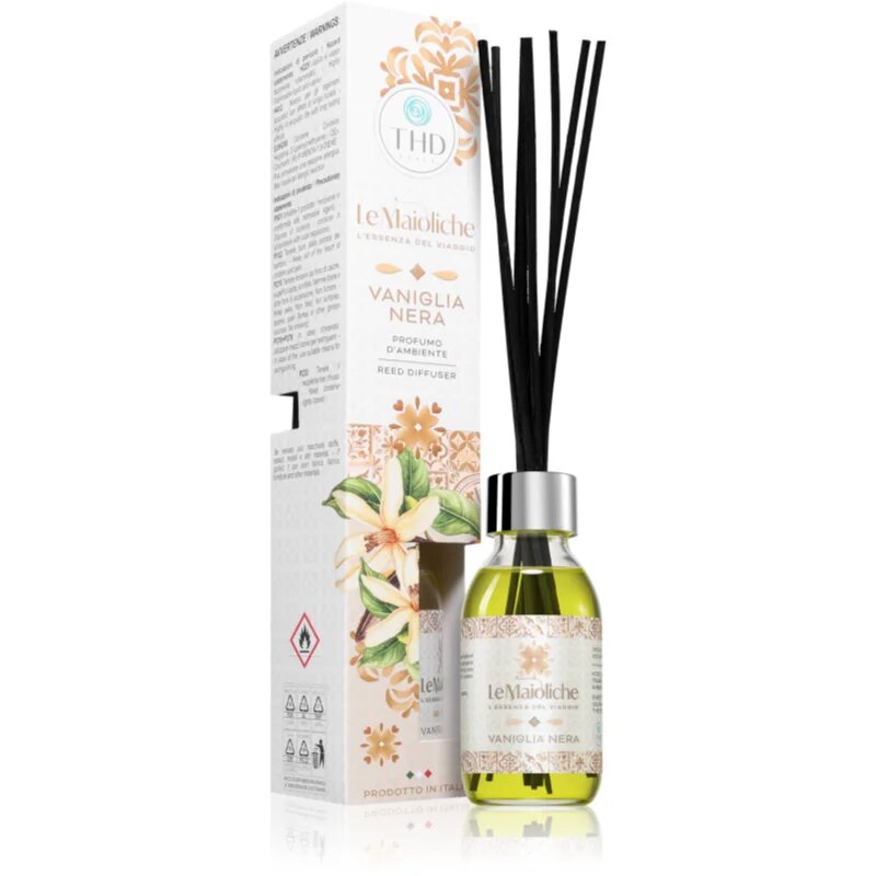 THD Le Maioliche Vaniglia Nera aroma difuzér s náplní 100 ml