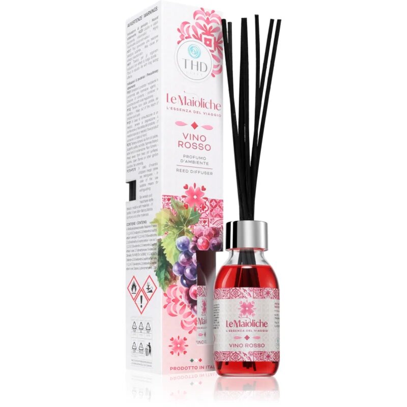 THD Le Maioliche Vino Rosso aroma difuzér s náplní 100 ml