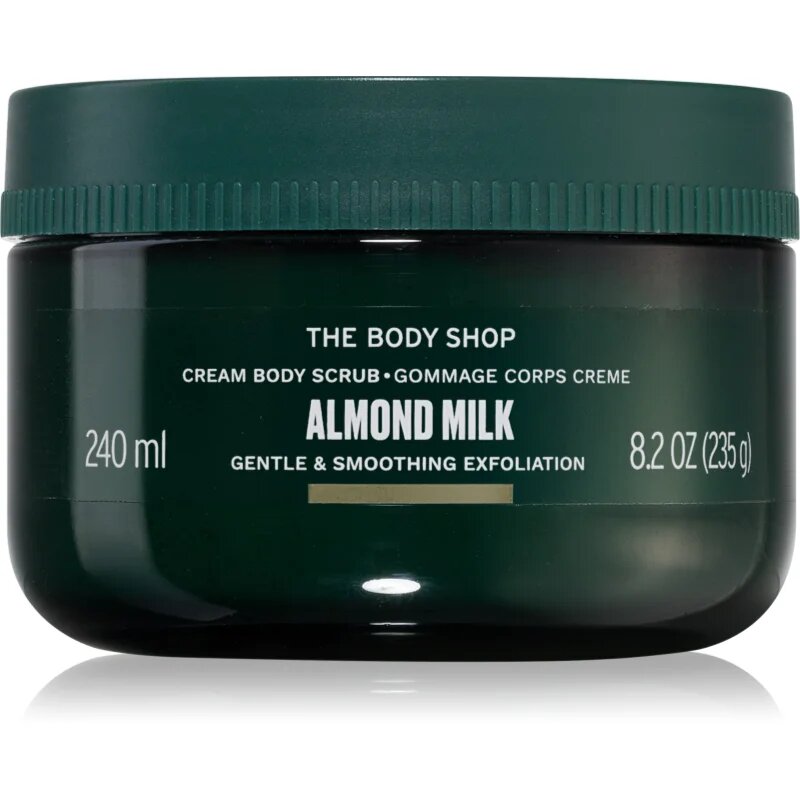 The Body Shop Almond Milk Body Scrub krémový peeling s mandlovým mlékem 240 ml