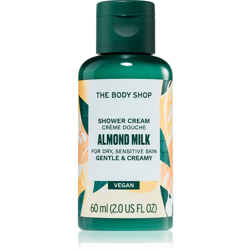 The Body Shop Almond Milk Shower Cream krémový sprchový gel s mandlovým mlékem 60 ml