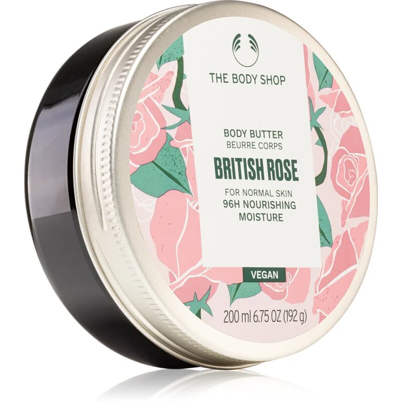 The Body Shop British Rose Body Butter tělové máslo s vůní růží 200 ml