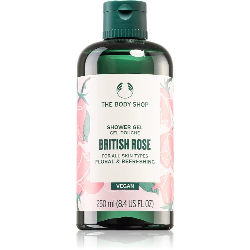 The Body Shop British Rose Shower Gel sprchový gel 250 ml