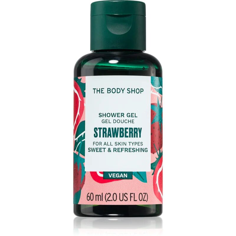The Body Shop Strawberry Shower Gel osvěžující sprchový gel 60 ml