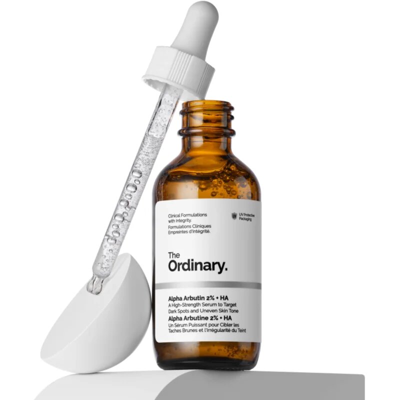 The Ordinary Alpha Arbutin 2% + HA rozjasňující pleťové sérum s kyselinou hyaluronovou 60 ml
