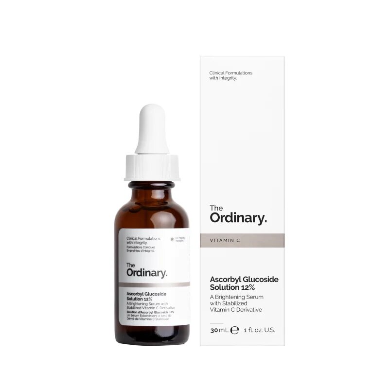 The Ordinary Ascorbyl Glucoside Solution 12% rozjasňující sérum s vitaminem C 30 ml