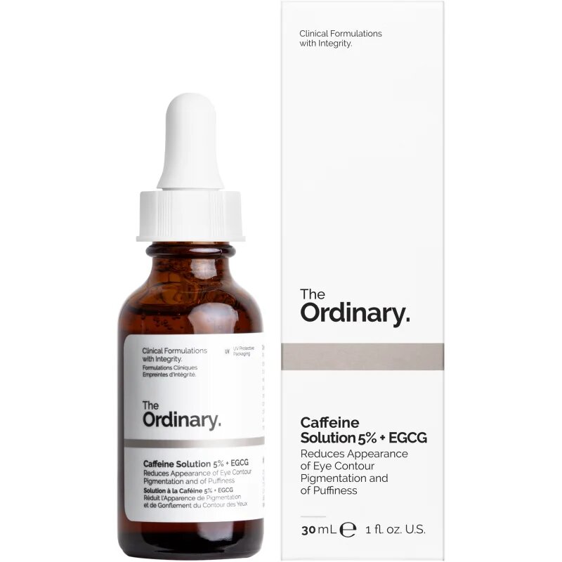 The Ordinary Caffeine Solution 5% + EGCG Eye Serum oční sérum proti otokům a tmavým kruhům 30 ml