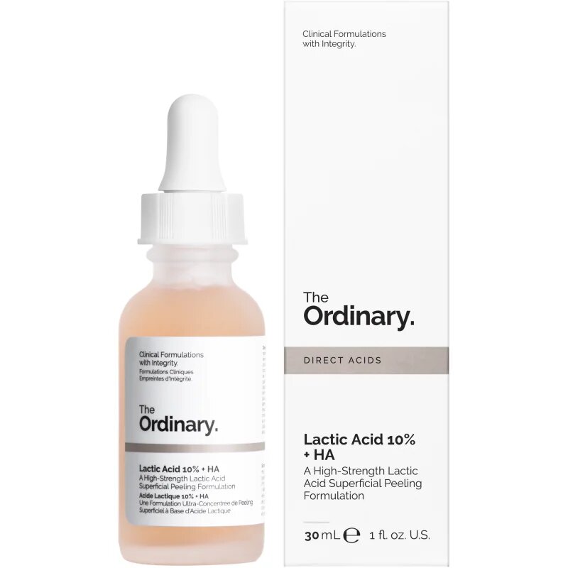 The Ordinary Lactic Acid 10% + HA vyhlazující exfoliační sérum 30 ml