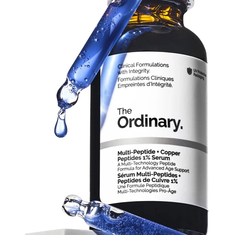 The Ordinary Multi-Peptide + Copper Peptides 1% protivráskové rozjasňující sérum 30 ml