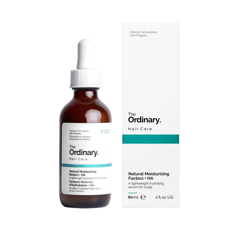 The Ordinary Natural Moisturizing Factors + HA for Scalp hydratační sérum na vlasy a vlasovou pokožku 60 ml