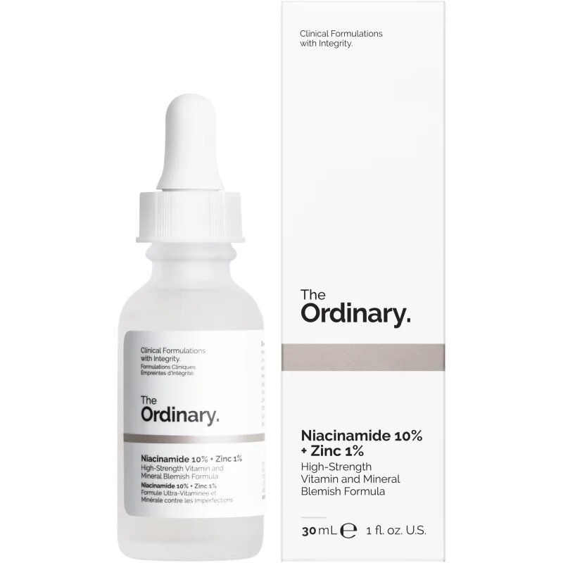 The Ordinary Niacinamide 10% + Zinc 1% rozjasňující pleťové sérum 30 ml