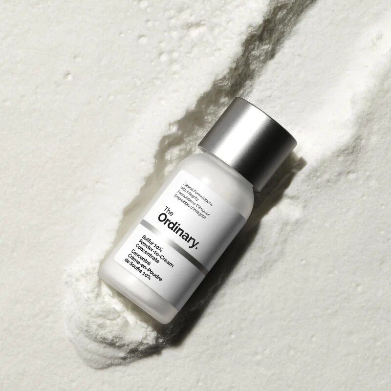 The Ordinary Sulfur 10% Powder-to-Cream Concentrate lokální péče proti akné 5 g