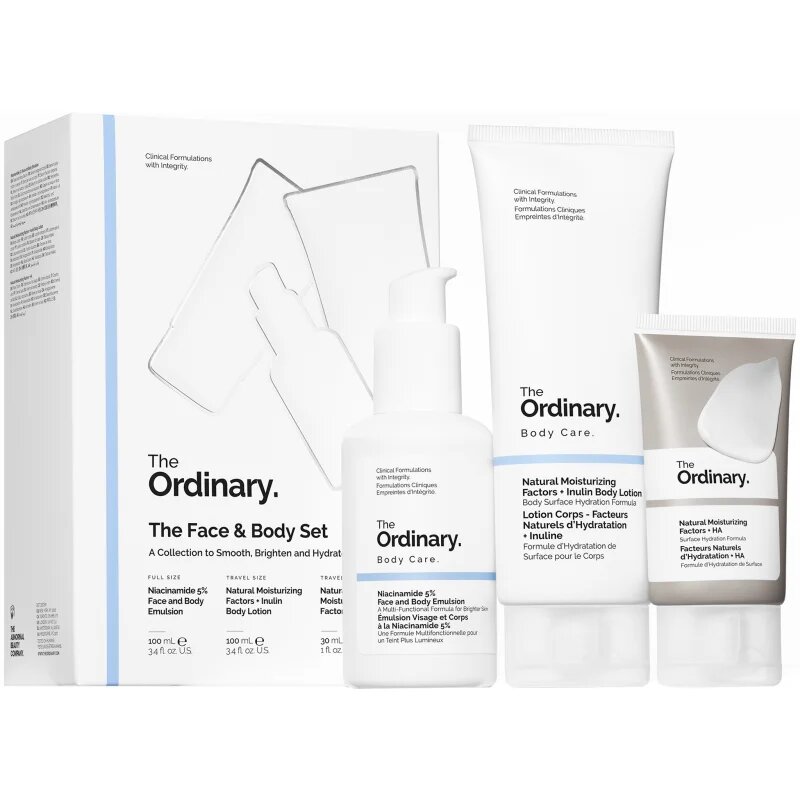 The Ordinary The Face & Body Set dárková sada na tělo a obličej
