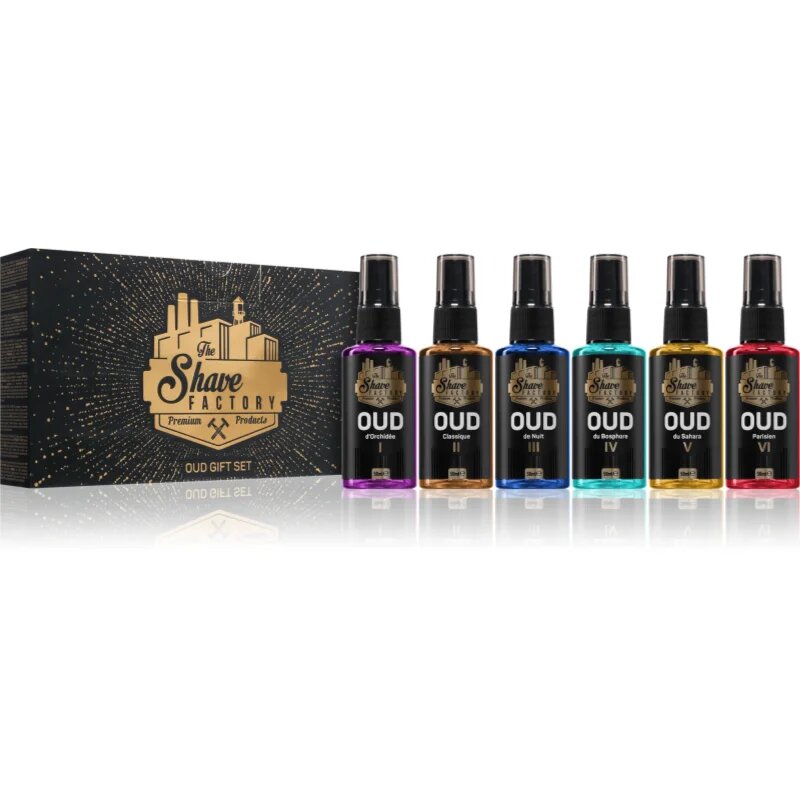 The Shave Factory OUD GIFT SET voda po holení 6x50 ml