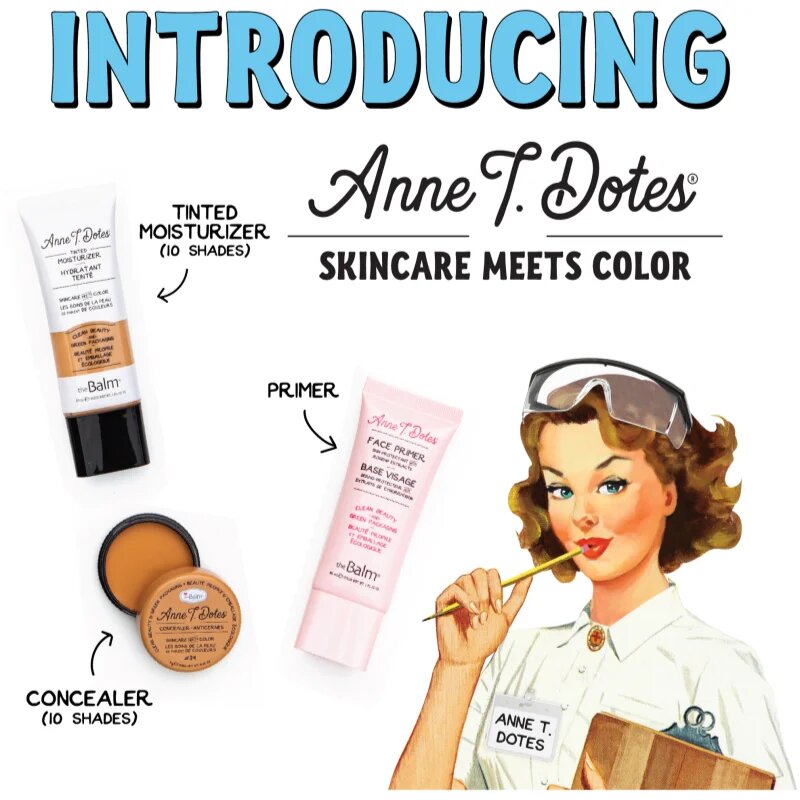 theBalm Anne T. Dotes® Tinted Moisturizer tónovací hydratační krém odstín #10 Very Fair For Cool Tones 30 ml