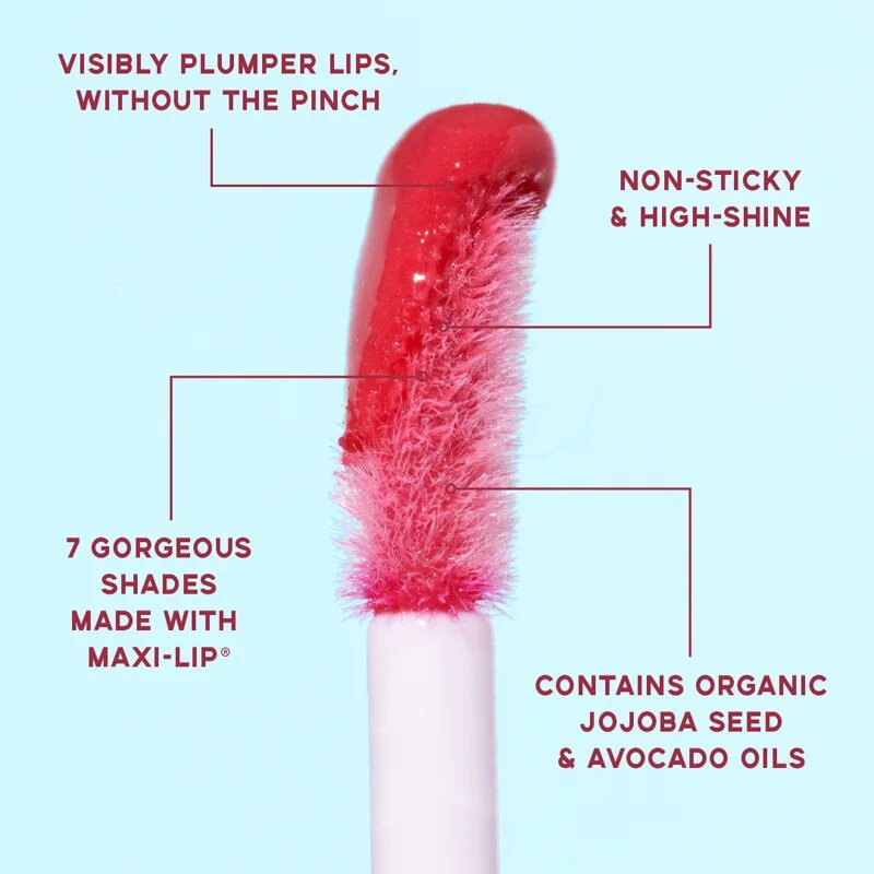 theBalm Plump Your Pucker Lip Gloss lesk na rty pro větší objem odstín Rodeo Show 2.7 ml