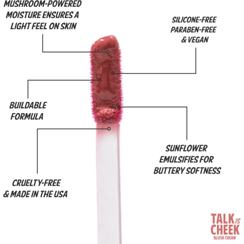 theBalm Talk is Cheek krémová tvářenka odstín Babble 4 ml