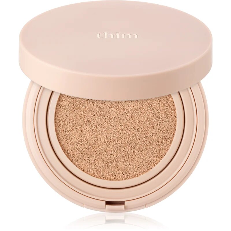 thim Luminous Skin Cushion dlouhotrvající make-up v houbičce pro rozjasnění a hydrataci odstín 21 Light Beige 15 g
