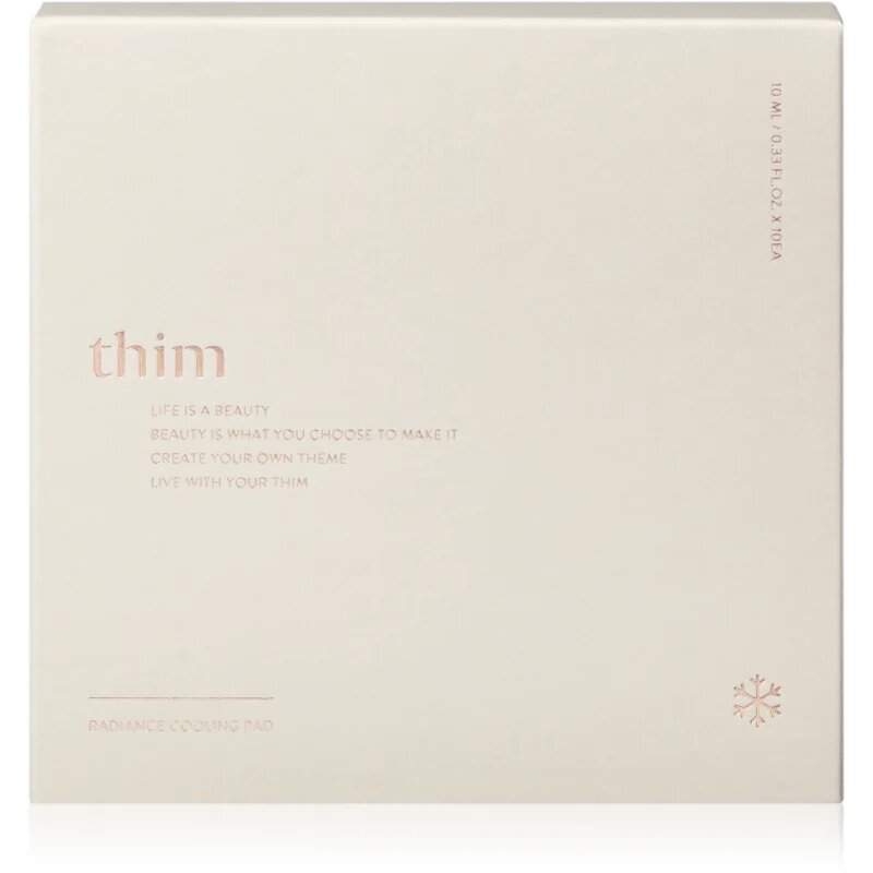 thim Radiance Cooling Pad tonizační polštářky s chladivým účinkem 10 ks