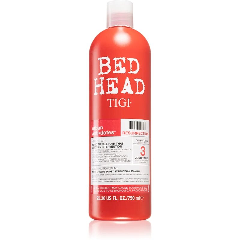 TIGI Bed Head Urban Antidotes Resurrection kondicionér pro slabé namáhané vlasy 750 ml