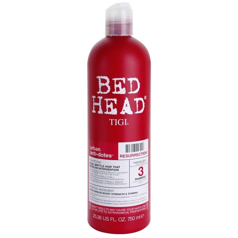 TIGI Bed Head Urban Antidotes Resurrection šampon pro slabé namáhané vlasy 750 ml