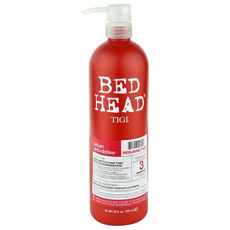 TIGI Bed Head Urban Antidotes Resurrection šampon pro slabé namáhané vlasy 750 ml