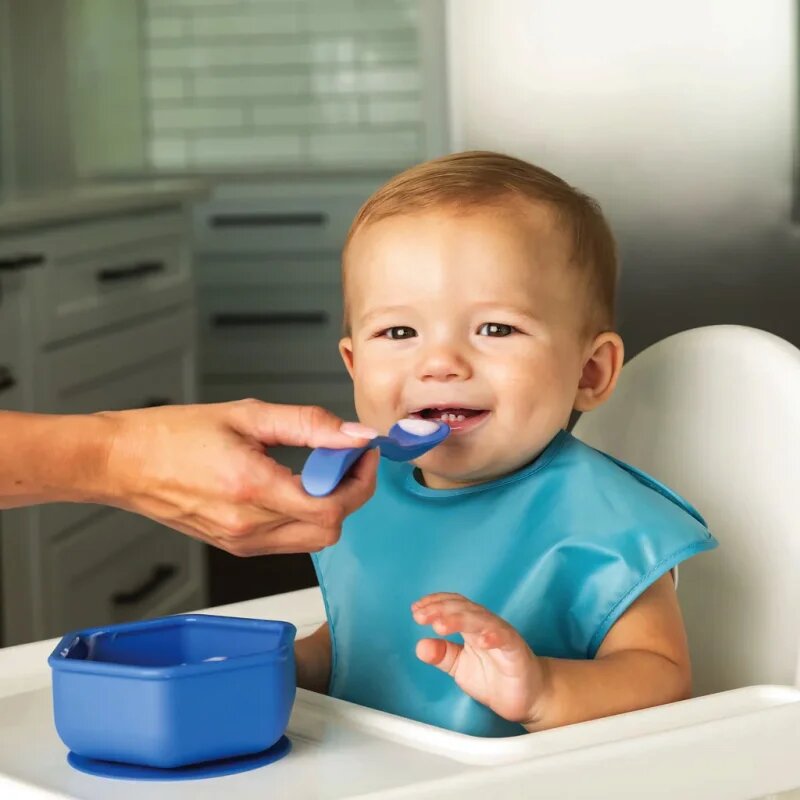Tiny Twinkle Silicone Baby Spoons lžička Boy 4 ks