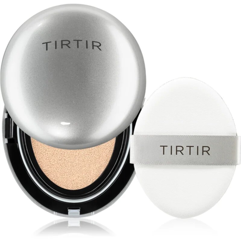TIRTIR Mask Fit Aura Cushion Mini hydratační make-up v houbičce pro rozjasnění pleti odstín 24N Latte 4.5 g