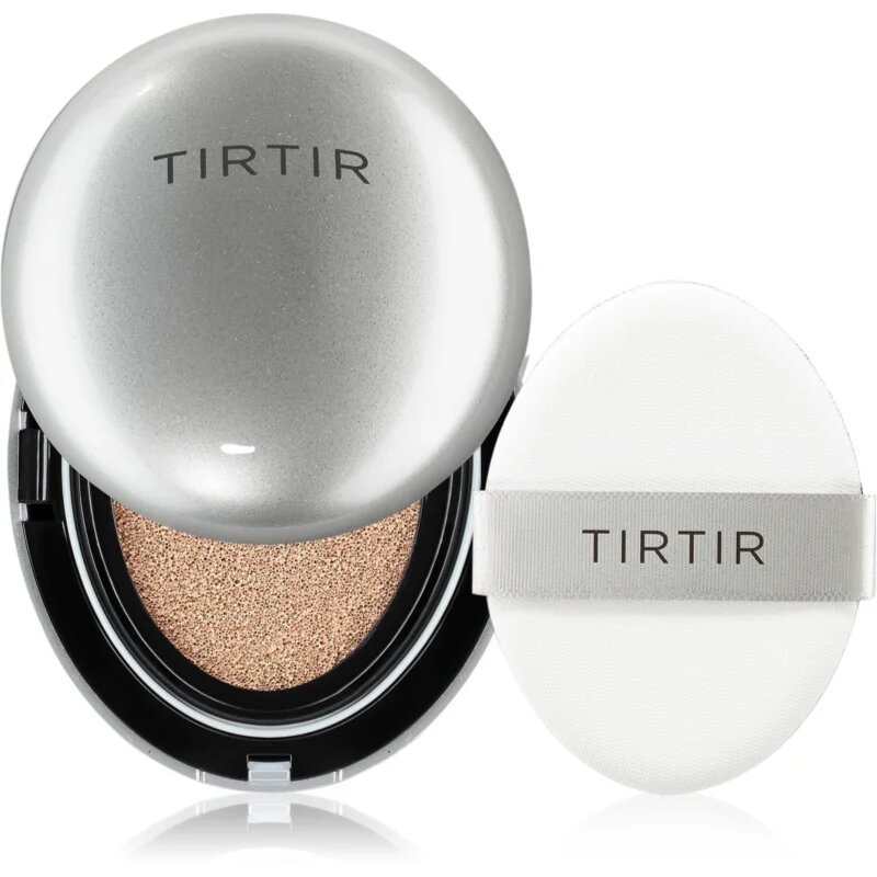 TIRTIR Mask Fit Aura Cushion Mini hydratační make-up v houbičce pro rozjasnění pleti odstín 33N Macchiato 4.5 g