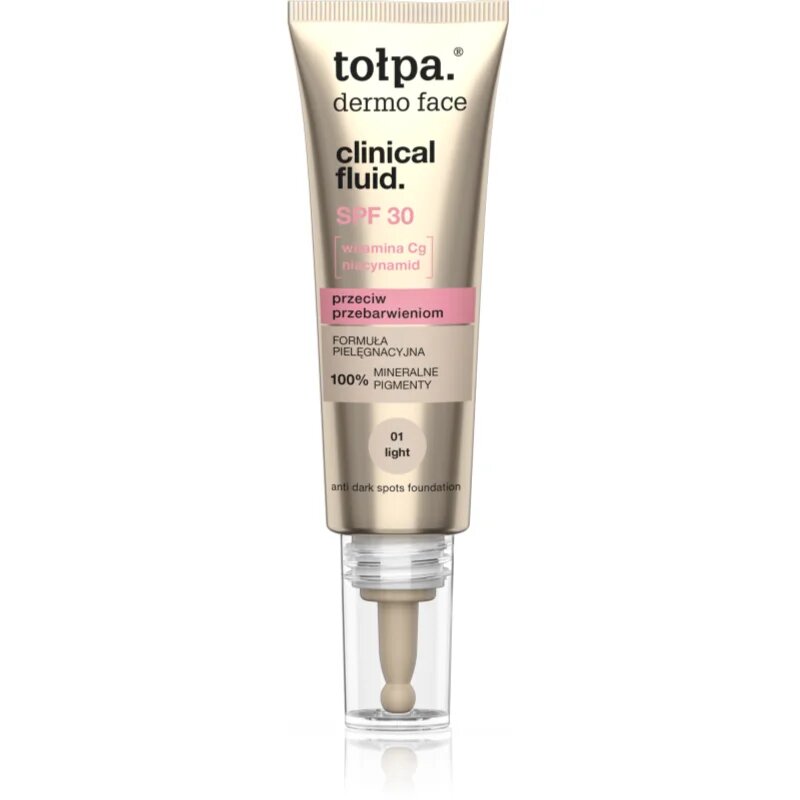 Tołpa Dermo Face Clinical Anti-Pigmentation fluid proti tmavým skvrnám odstín 01 Light 25 ml