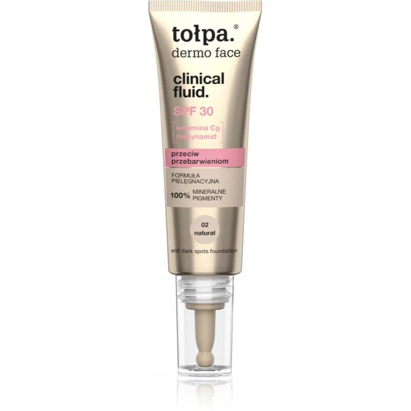 Tołpa Dermo Face Clinical Anti-Pigmentation fluid proti tmavým skvrnám odstín 02 Natural 25 ml