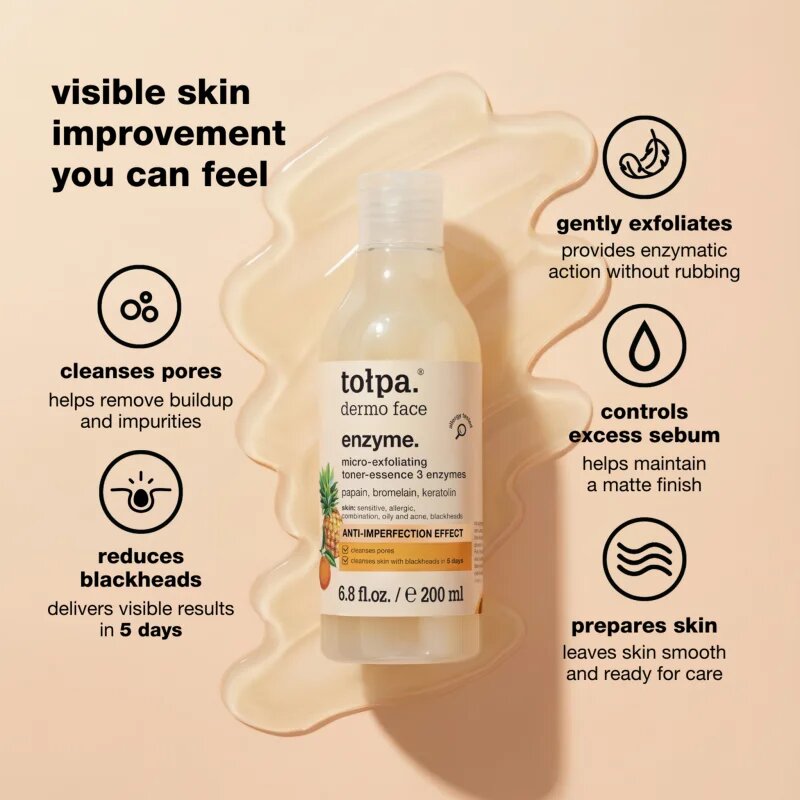 Tołpa Dermo Face Enzyme čisticí emulze s peelingovým efektem 200 ml