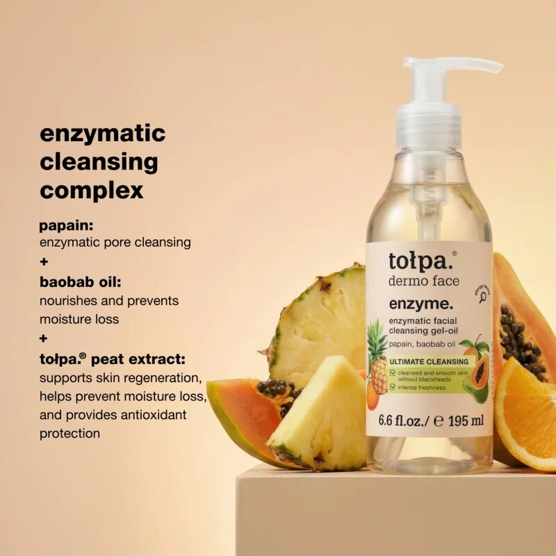 Tołpa Dermo Face Enzyme čisticí olejový gel na obličej 195 ml