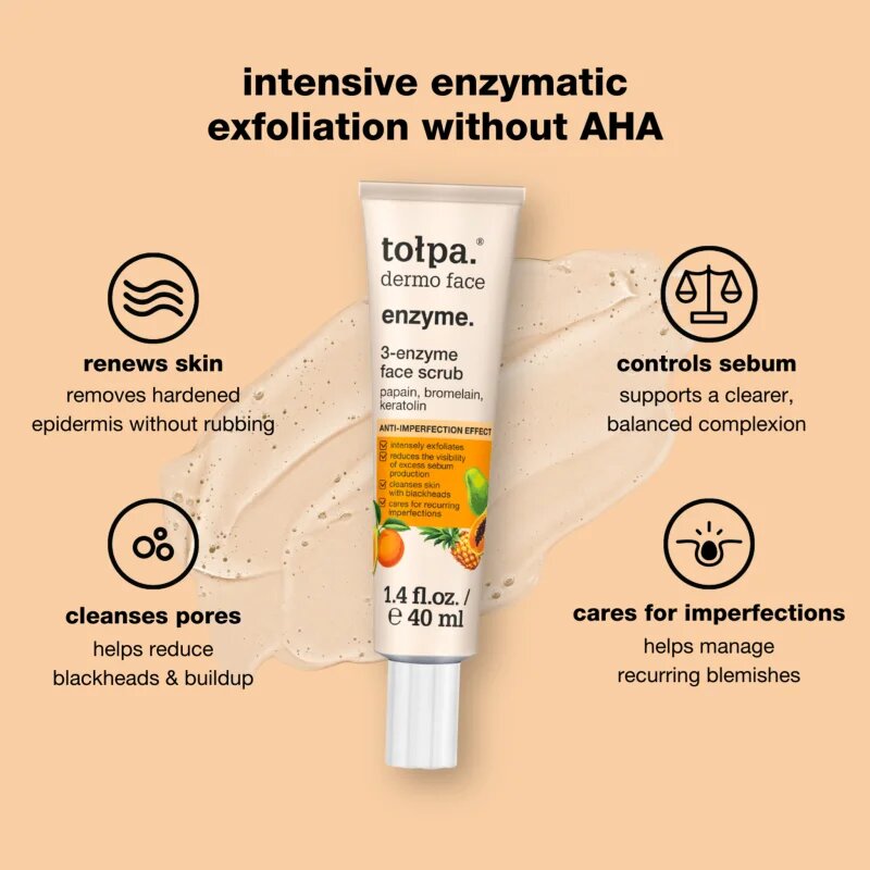 Tołpa Dermo Face Enzyme jemný enzymatický peeling 40 ml