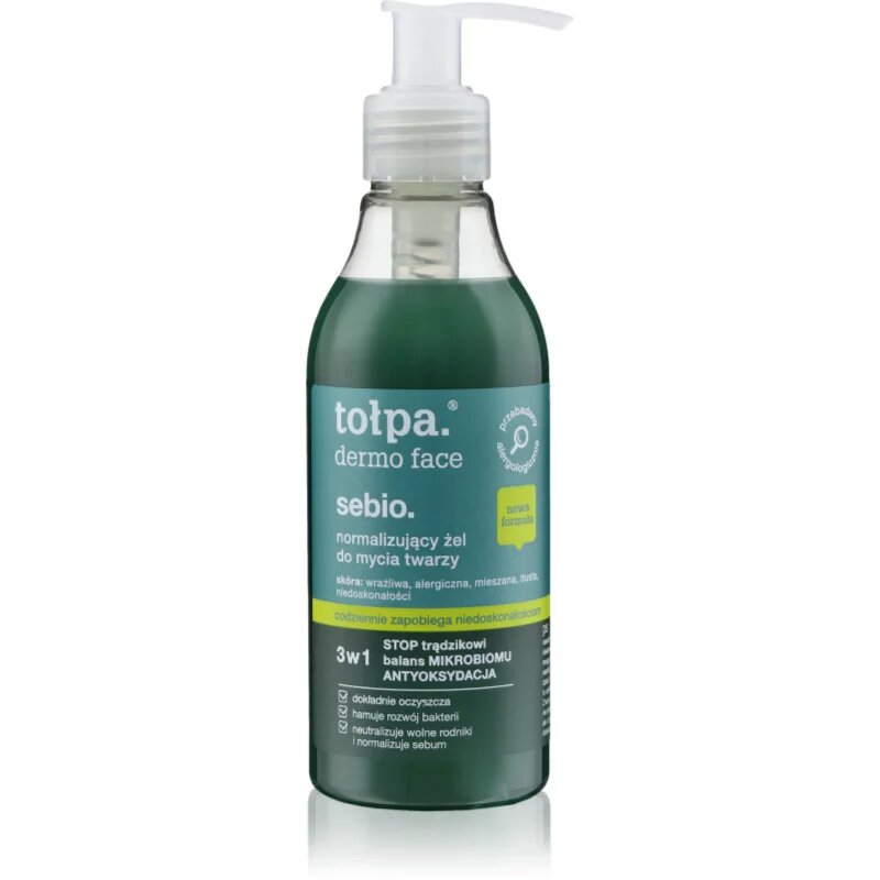 Tołpa Dermo Face Sebio mycí gel na obličej 195 ml