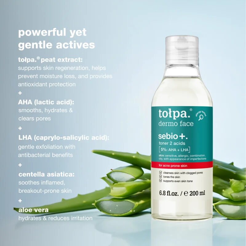 Tołpa Dermo Face Sebio + tonikum s kyselinami 200 ml
