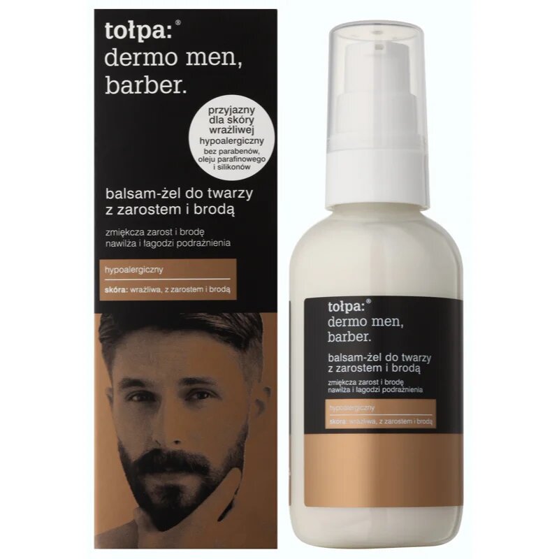 Tołpa Dermo Men Barber zjemňující balzám-gel pro muže s vousy 75 ml