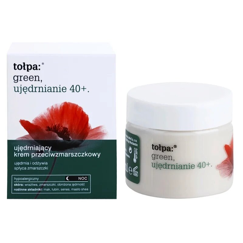 Tołpa Green Firming 40+ zpevňující noční krém s protivráskovým účinkem 50 ml